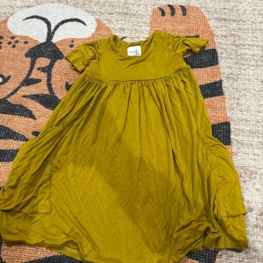 Kids Mustard Dress